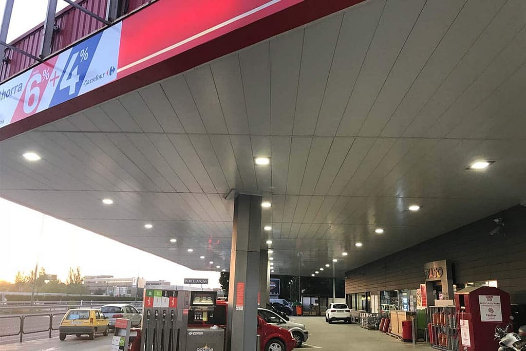 petrol station led canopy lights